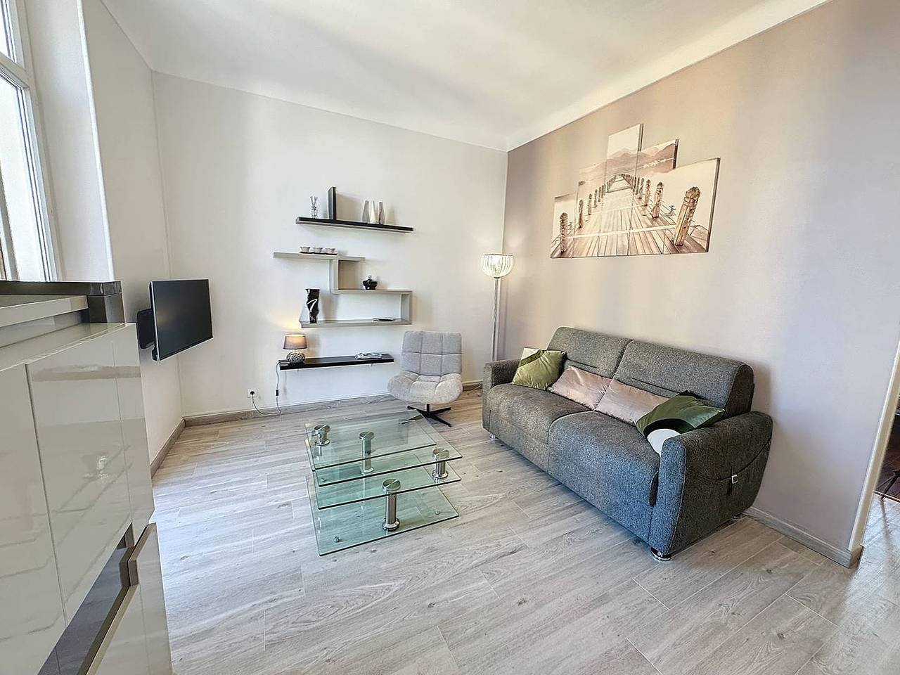 Appartement de vacances entier, - Beau 2 pièces avec balcon et vue mer latérale in Cannes, Région de Cannes