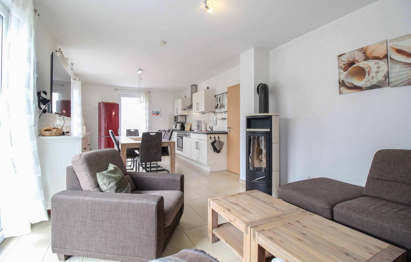 Apartment am Strand mit Wifi, Parkplatz und Terrasse in Röbel, Müritz