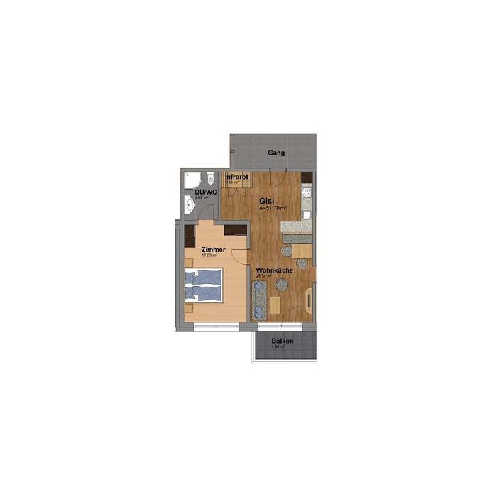 Ferienwohnung für 3 Personen, mit Ausblick und Balkon in Obergurgl - 2