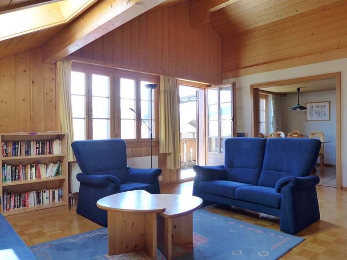 Ferienwohnung für 6 Personen, mit Seeblick und Ausblick sowie Balkon am Thunersee - 3