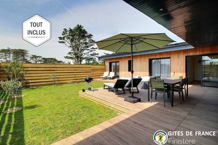 Gîte für 6 Personen, mit Garten und Whirlpool sowie Sauna und Terrasse, mit Haustier