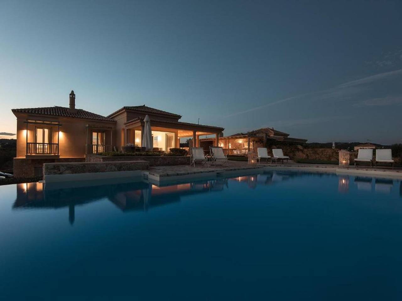 Villa in Peloponnes mit Strand und Pool in Kranidi, Argolis