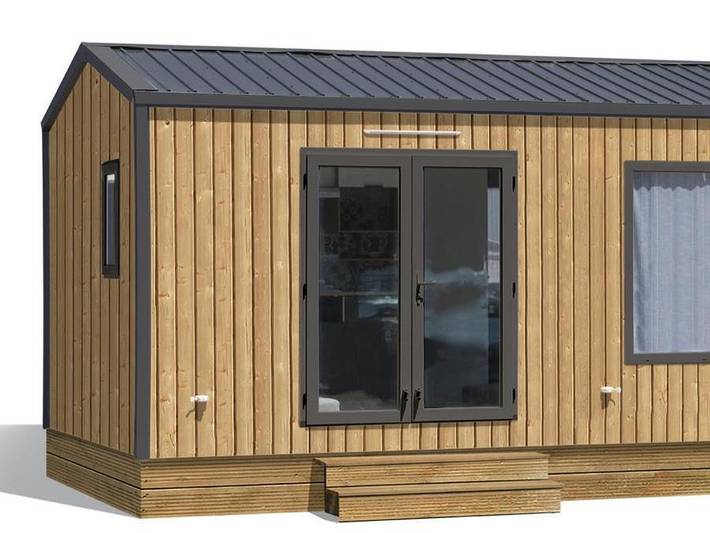 Camping Le Mas des Sédariès - Mobilheim 6 personen - Pionier-Chalet 3 Schlafzimmer in Villefort, Cevennen