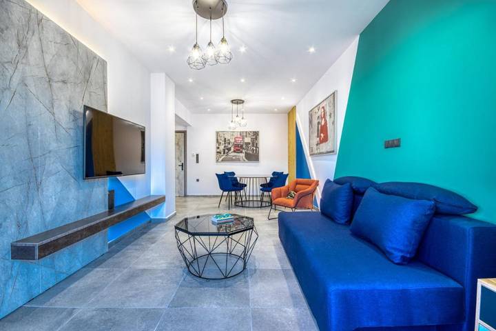 Vakantieappartement voor 4 personen, met balkon in Rhodos Stad