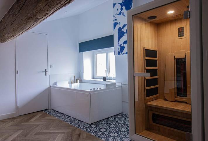 Appartement de vacances pour 2 personnes, avec sauna et jacuzzi