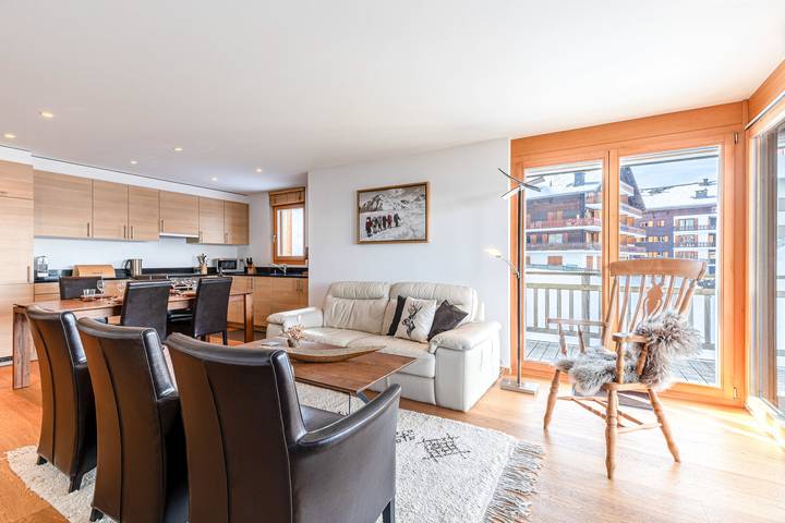Gîte pour 4 personnes, avec Balcon ainsi que Jacuzzi et Sauna à Veysonnaz - 2