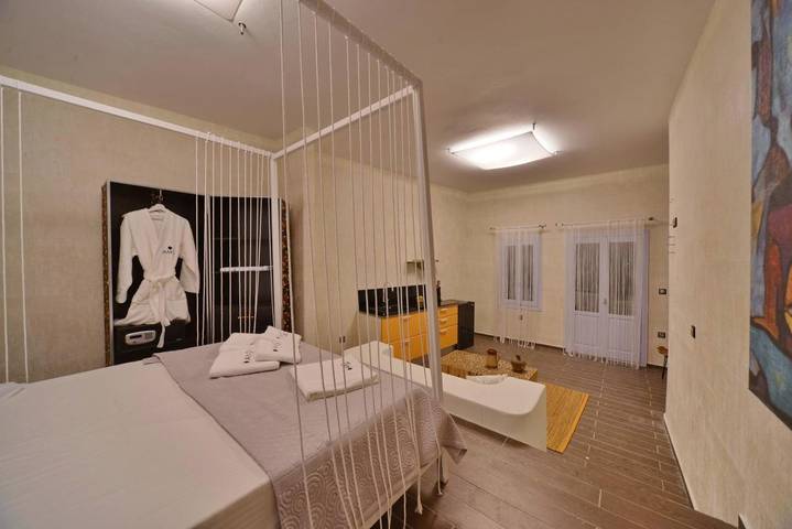 Appartement de vacances pour 2 personnes, avec Balcon et Jacuzzi ainsi que Terrasse et Vue