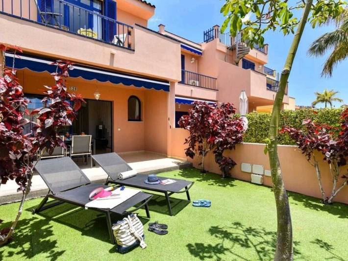 Bungalow für 4 Personen, mit Balkon und Garten sowie Ausblick und Pool, kinderfreundlich auf Gran Canaria