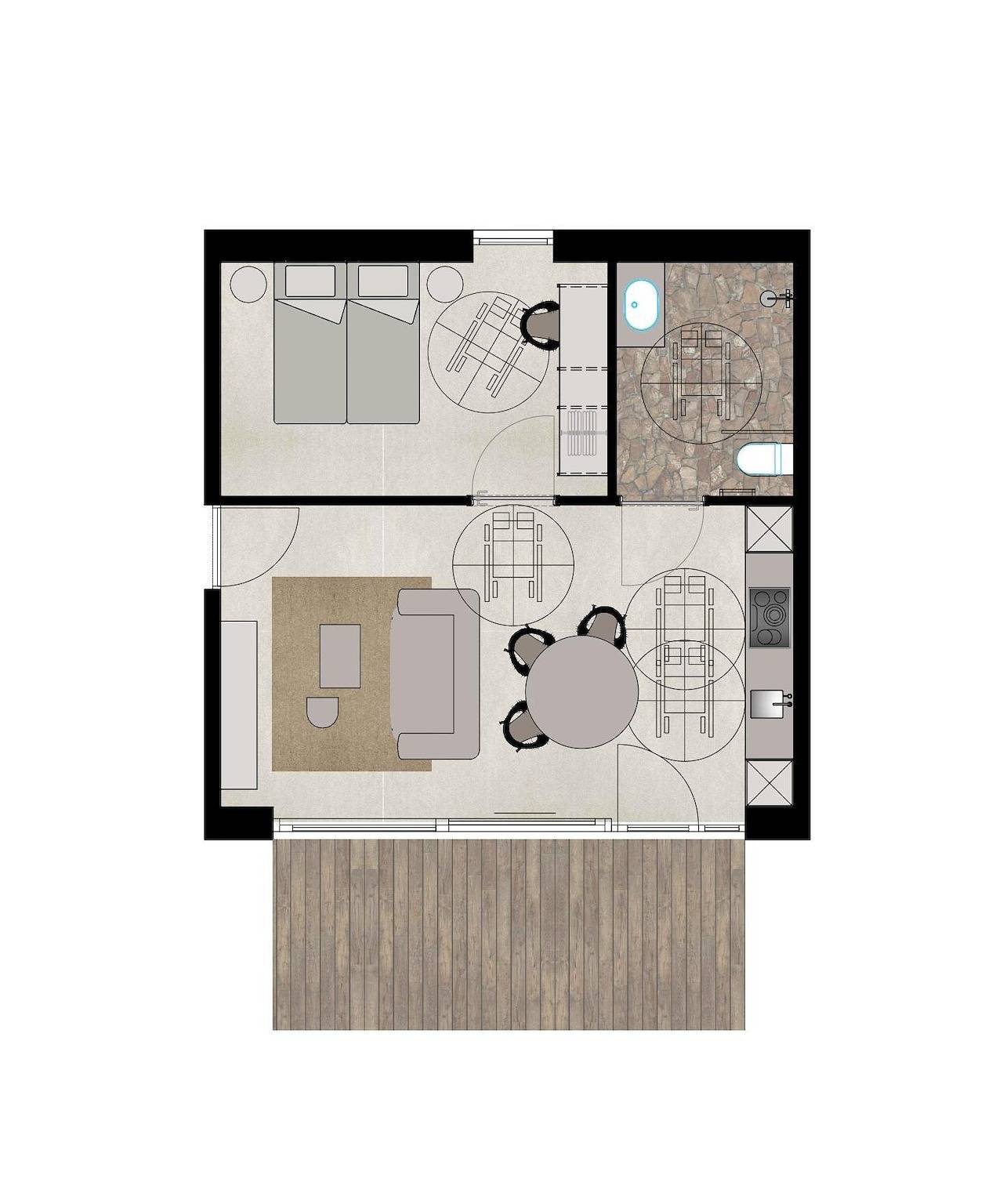 Woodz Lodges — Suite Barrierefrei | 2 Personen in Heusden-Zolder, Hasselt und Umgebung