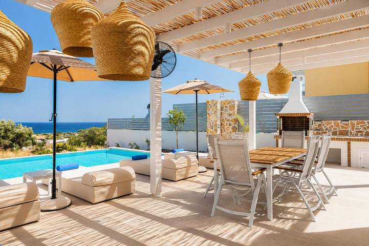 Villa pour 6 personnes, avec terrasse et jardin dans Rhodes - 4
