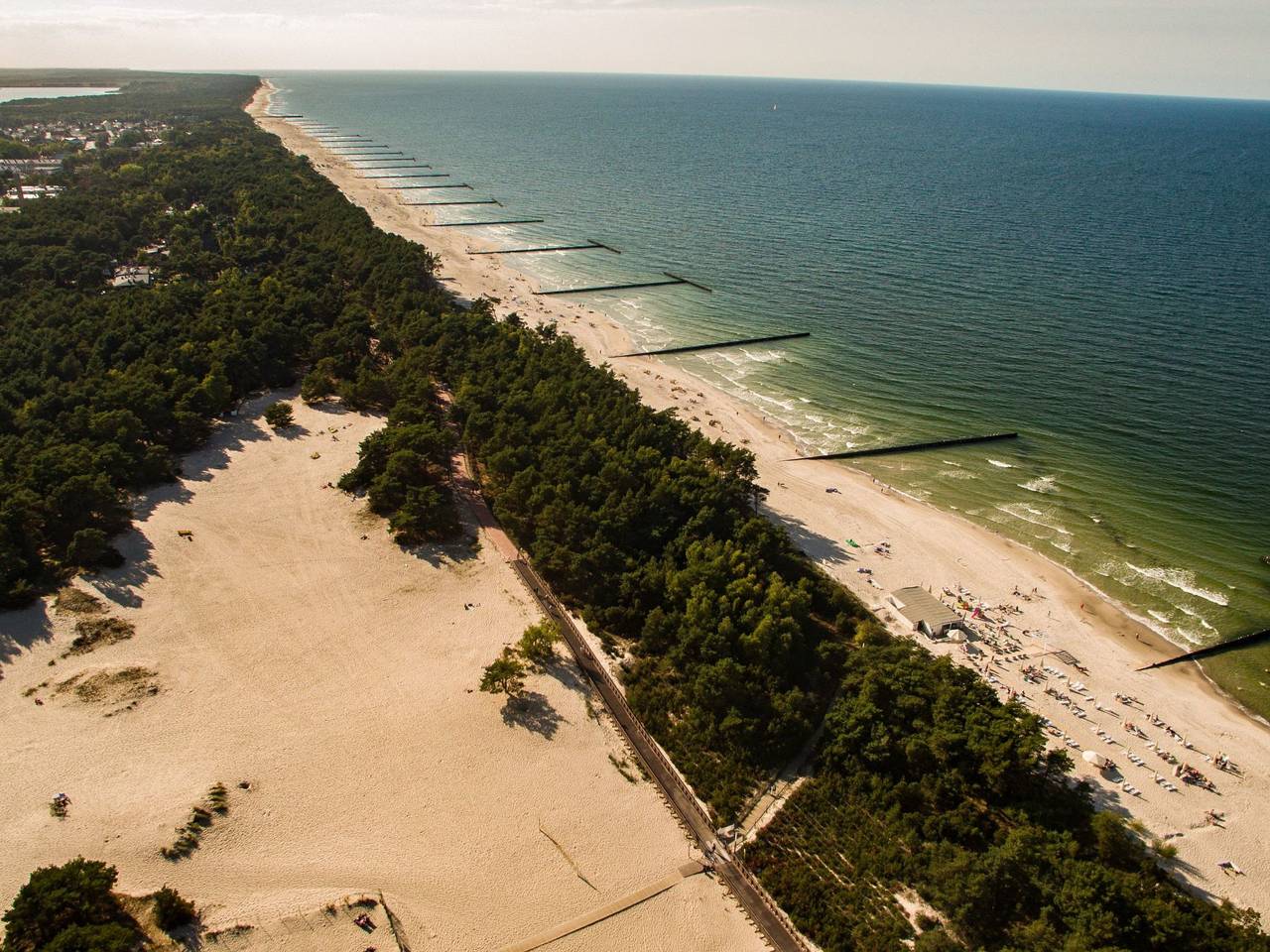 In Dźwirzyno mit Privater Terrasse in Dźwirzyno, Baltic Sea Pomerania