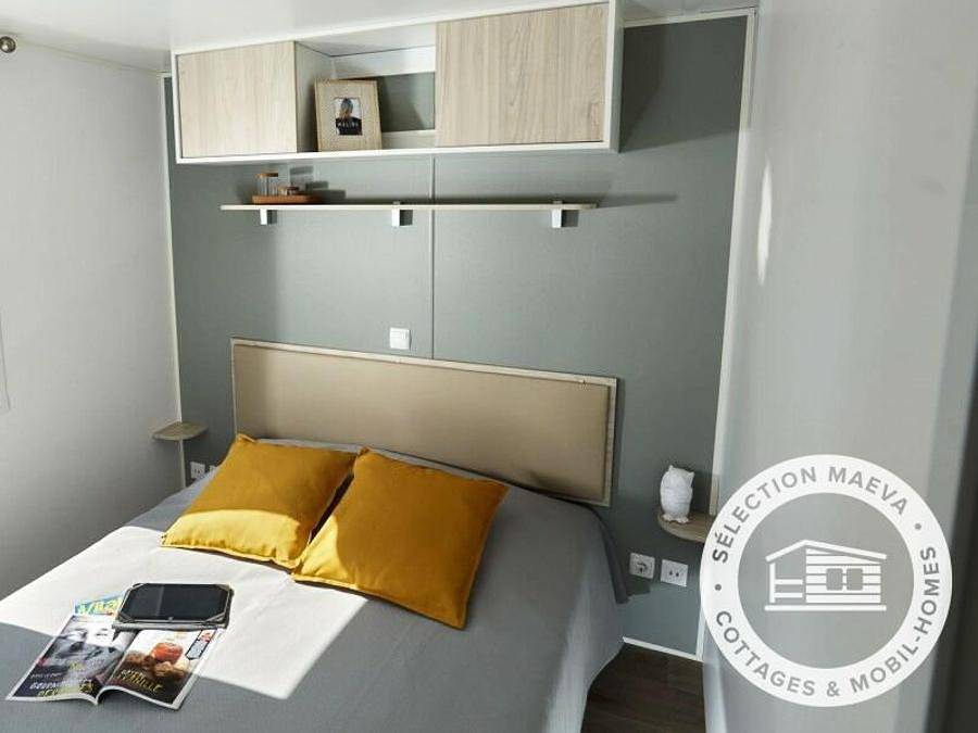 Camping Le Roussillon - Mobilheim 4 personen - 3-Zimmerwohnung 4 Personen Klimatisiert + Tv in Saint-Cyprien-Plage, Saint-Cyprien