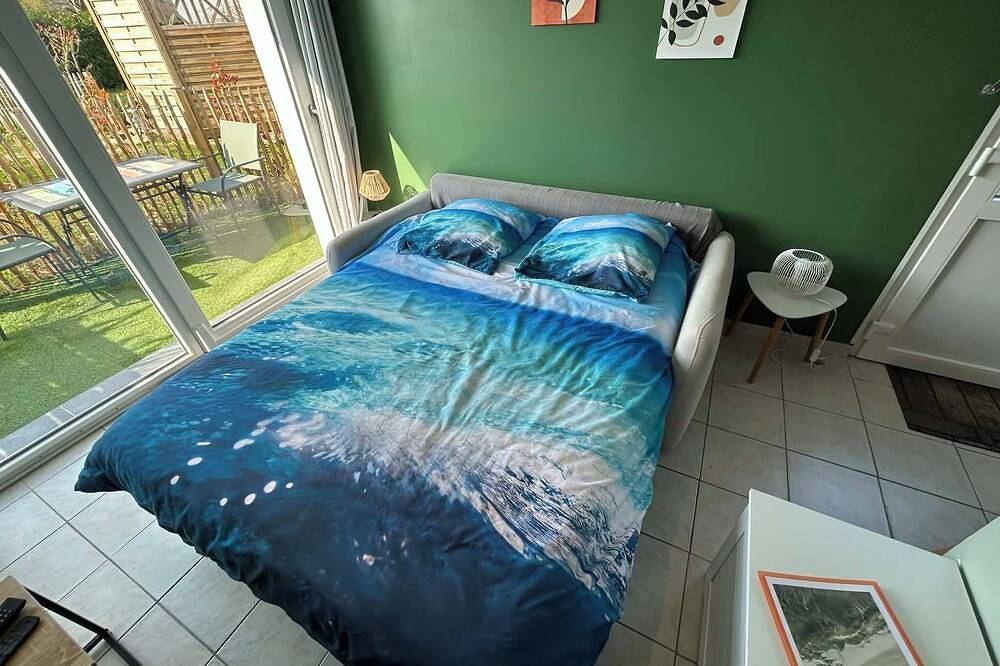 Ganze Wohnung, Studio individuel plein pied avec extérieur et parking, à 200m des dunes . in Merlimont, Montreuil und Umgebung