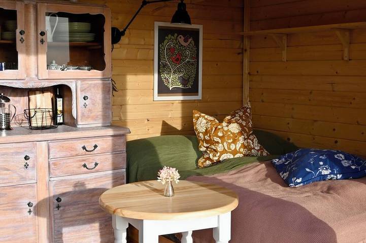 Hüttchen ganzjährig nutzbar mit Kamin & Sauna in Dargun, Mecklenburgische Seenplatte