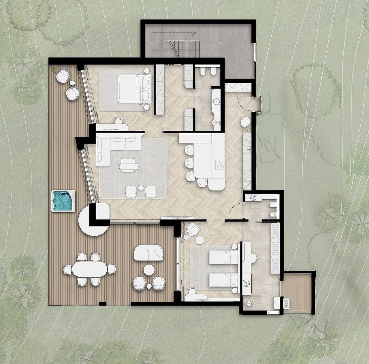 Ganze Wohnung, Chalet Merino mit Bergblick, 167 m² Privater Jacuzzi, Neueröffnung Mai 2026 in St. Leonhard in Passeier, Passeiertal