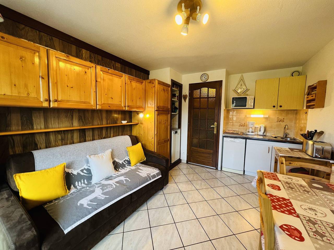 Estudio entero, Résidence les Mélèzes 2 - Apartamento cabina para 4 personas (203) in Les Saisies, Albertville region