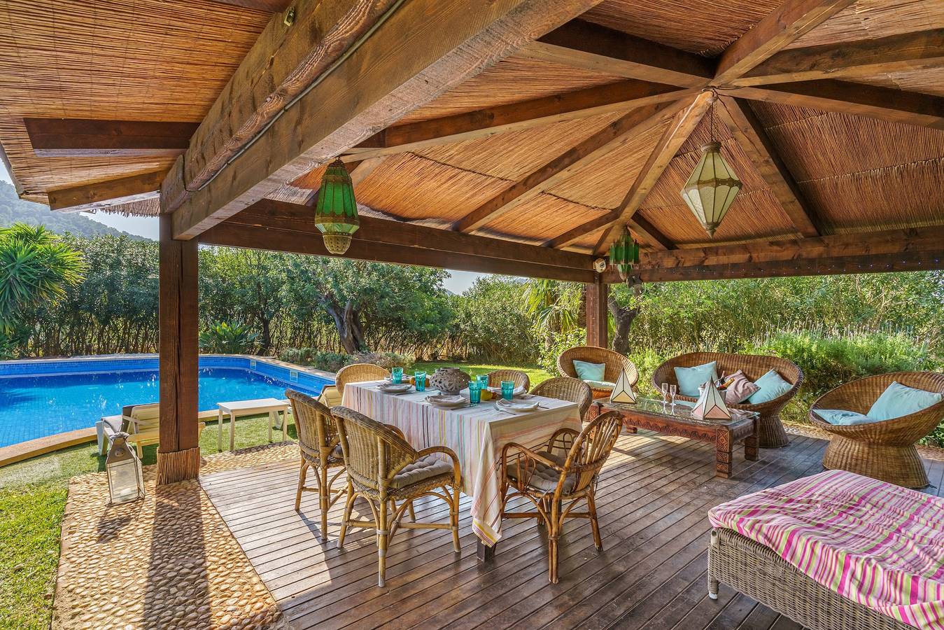 Villa “Ca Ses Nines” with Mountain View, Pool, Wi-Fi, A/C, Terrace & Garden in Andratx, West Majorca