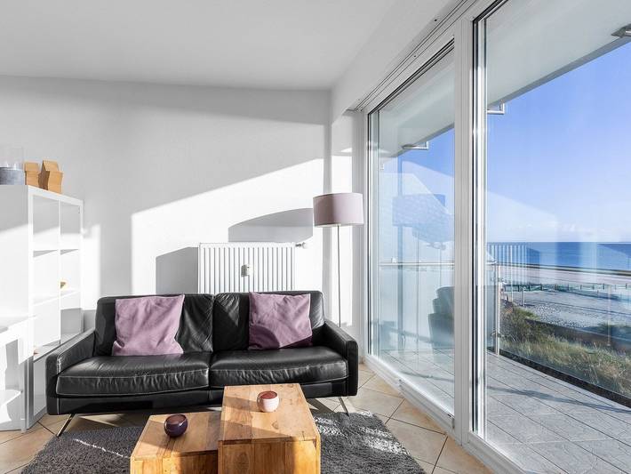 Ferienwohnung für 2 Personen, mit Balkon und Sauna sowie Seeblick an der Ostsee