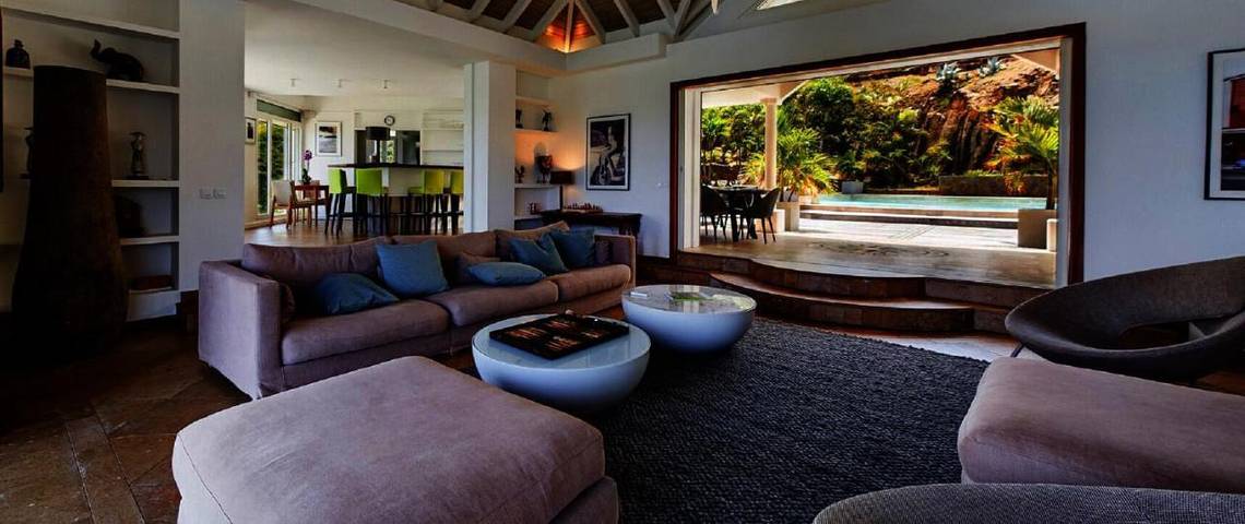 Ferienwohnung für 12 Personen, mit Ausblick und Garten sowie Pool auf Saint-Barthélemy