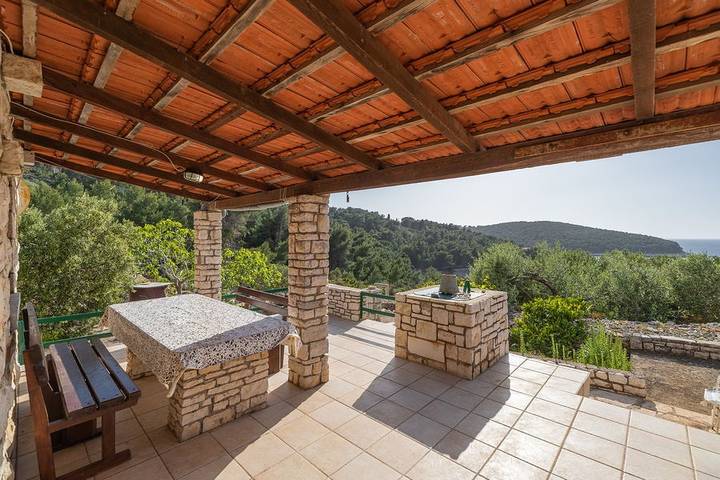 Ferienhaus für 9 Personen, mit Balkon/Terrasse