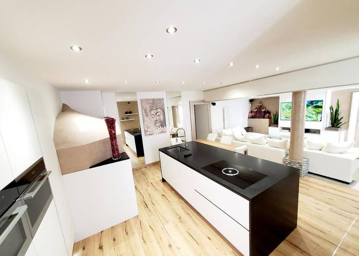 Appartement de vacances pour 6 personnes, avec vue ainsi que vue sur le lac et terrasse - 1