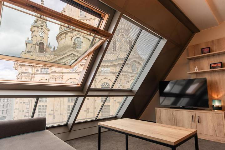 Ferienwohnung für 6 Personen, mit Ausblick in Dresden Striezelmarkt