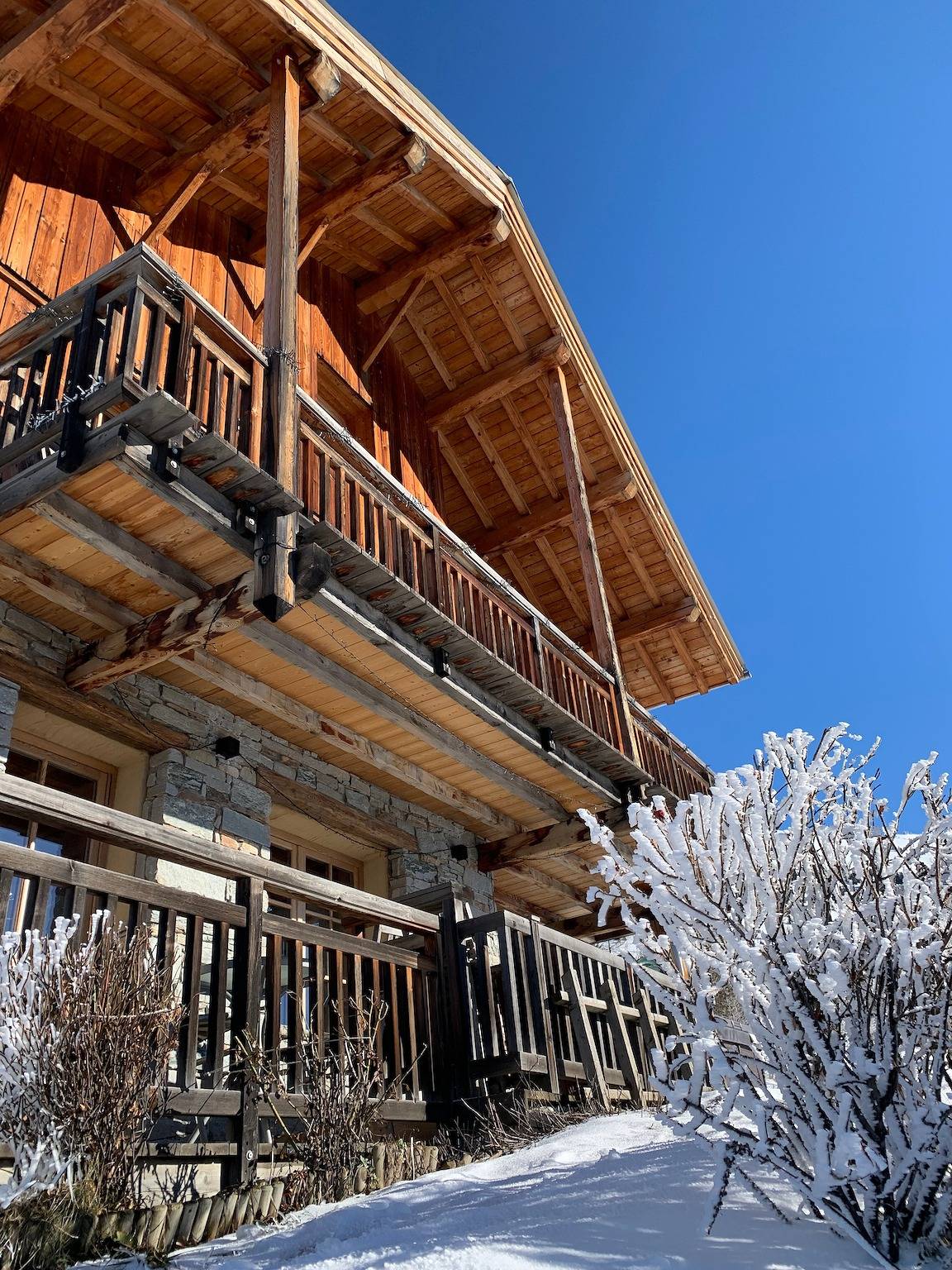 Chalet 4* at the foot of the slopes, hammam sauna spa panorama in Villard-Reculas, Écrins National Park