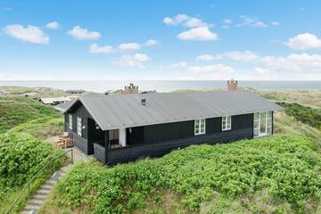 Ferienhaus mit Meerblick für 6 Personen, mit Ausblick und Sauna in Henne Strand