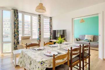 Gîte pour 4 personnes, avec terrasse dans Plage des Catalans