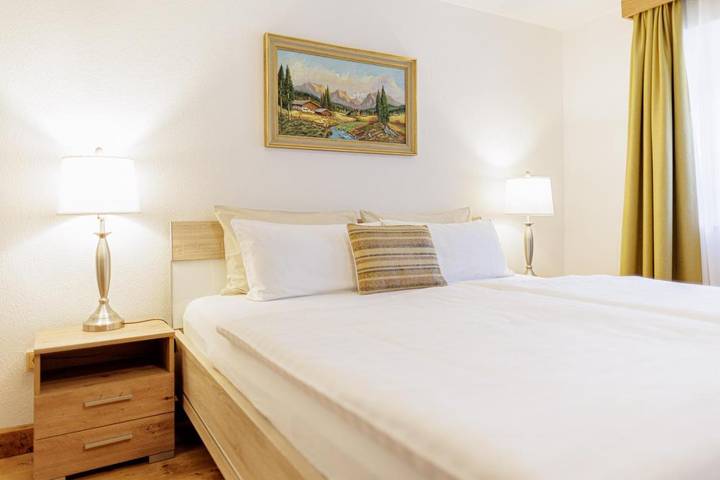 Ferienwohnung für 4 Personen, mit Garten und Ausblick