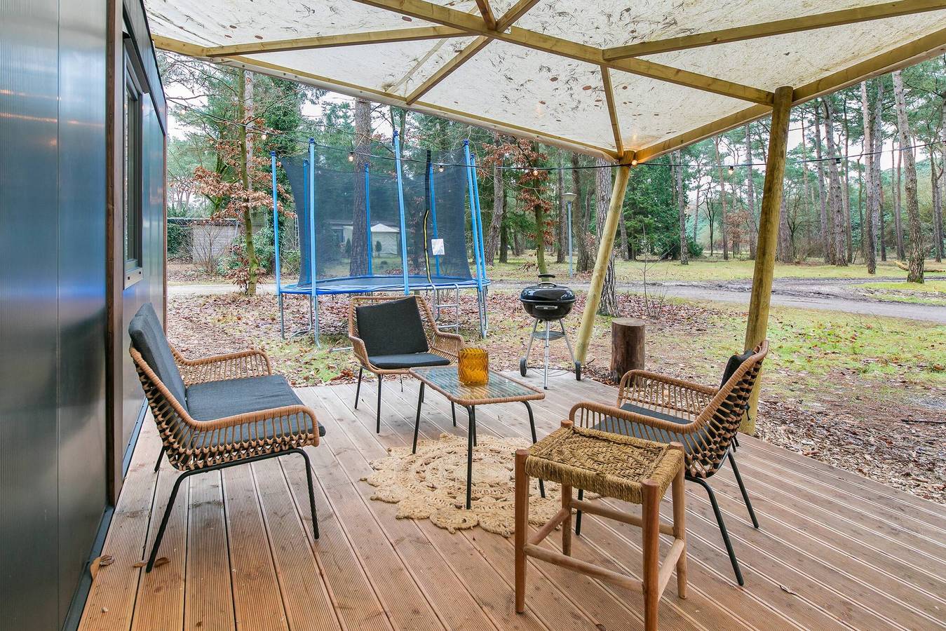 Cozy Chalet w terrace in the Middle of the Forest in Veluwe in Veluwe