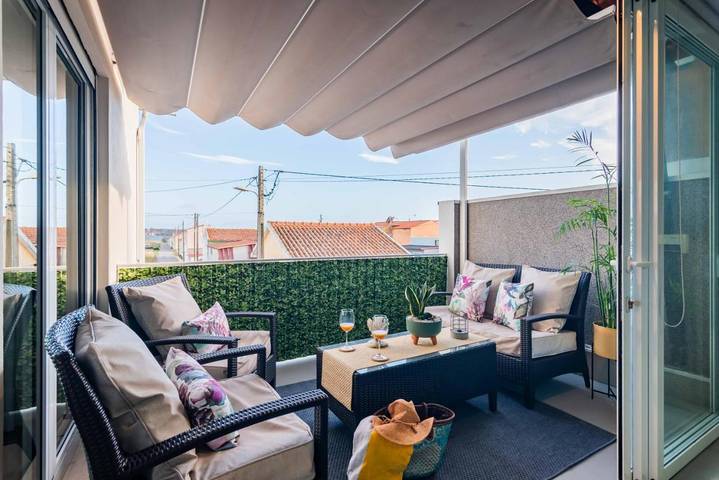 Apartamento de férias para 4 pessoas, com vista e terraço, com animais de estimação em Praia de Mira