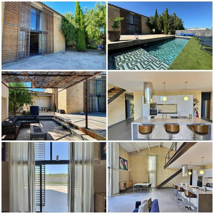 Gîte pour 10 personnes, avec jardin ainsi que piscine et vue, animaux acceptés à Saint-Pons-de-Mauchiens - 2