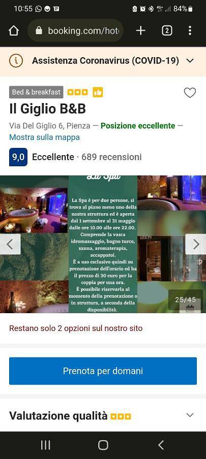 Chambre d’hôte pour 2 personnes, avec sauna et jacuzzi à Pienza - 2
