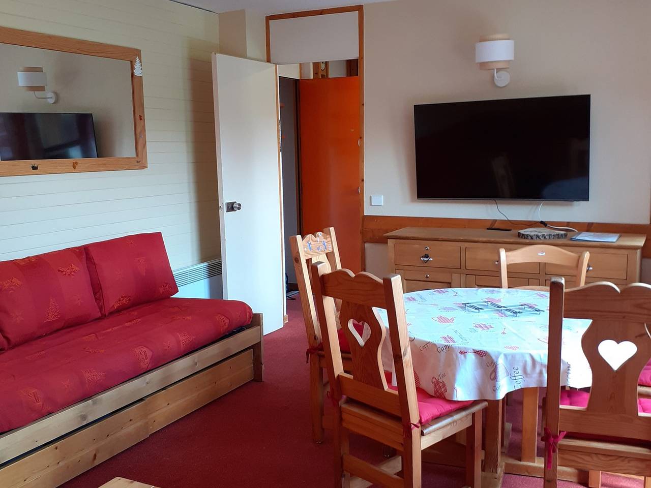 Ganze Wohnung, Geräumige Wohnung, direkt an der Piste, Balkon, 5 Pers in La Plagne, La Plagne-Tarentaise