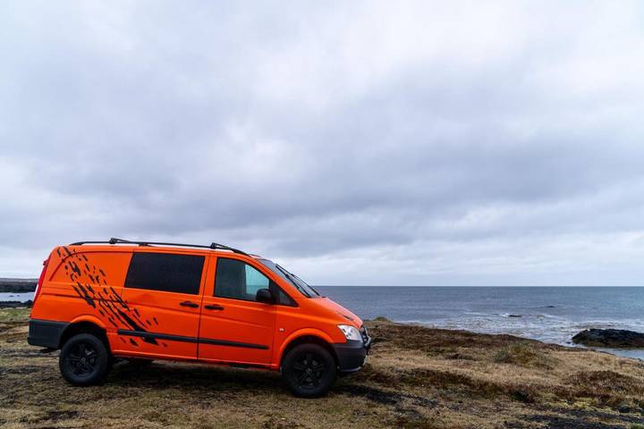 Kemping dla 3 osób, z widok i ogród w Islandia