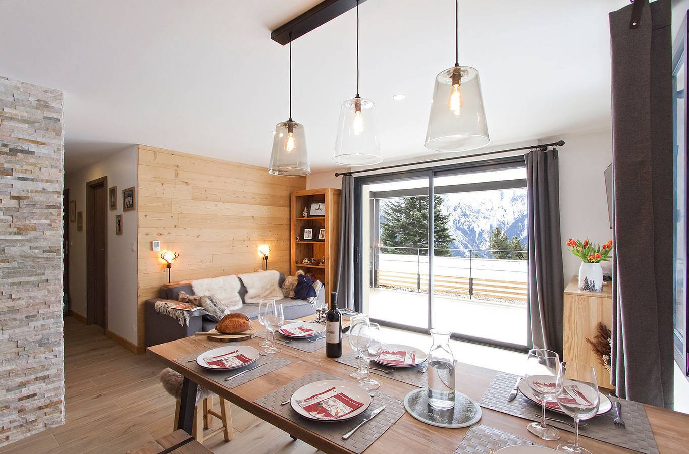 Appartement entier, Appartement de vacances pour 6 personnes avec balcon in Vénosc, Les Deux Alpes