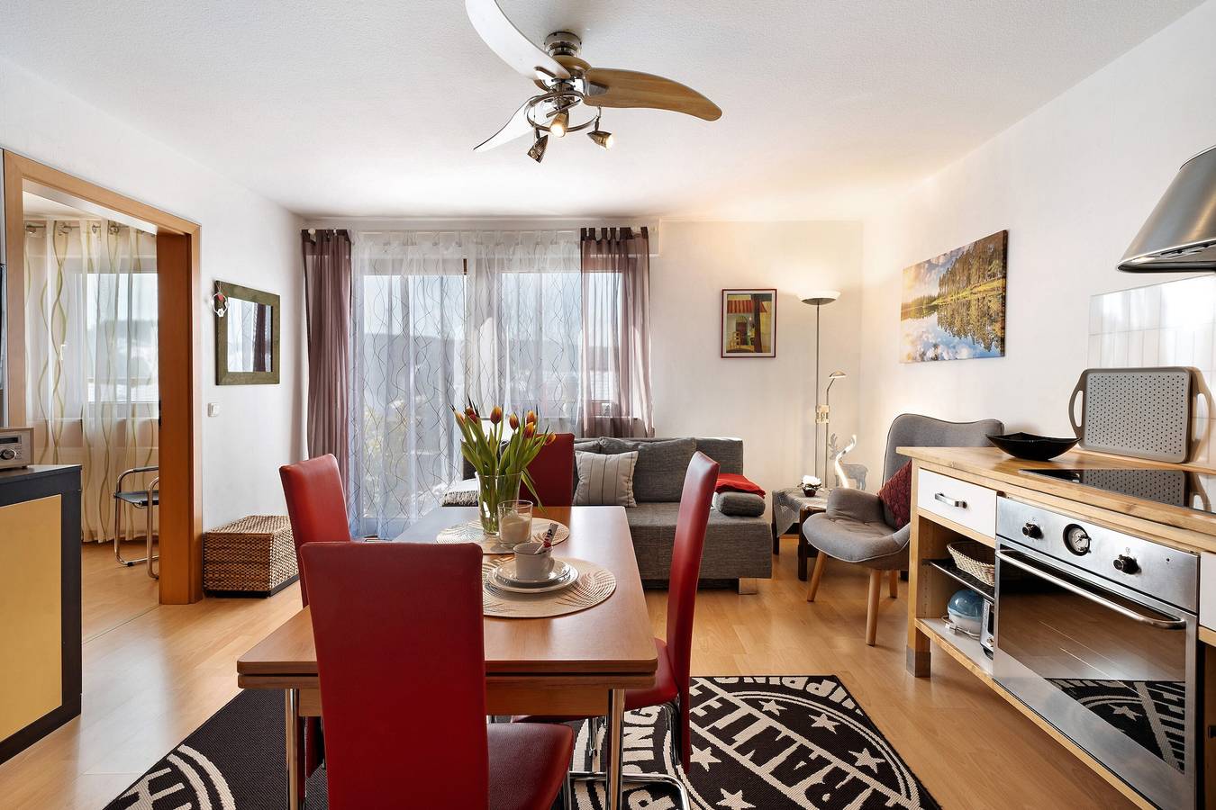 Ganze Wohnung, Ferienwohnung 'Alexander' mit Gemeinschaftsterrasse, Balkon und Wi-Fi in Schonach, Südschwarzwald