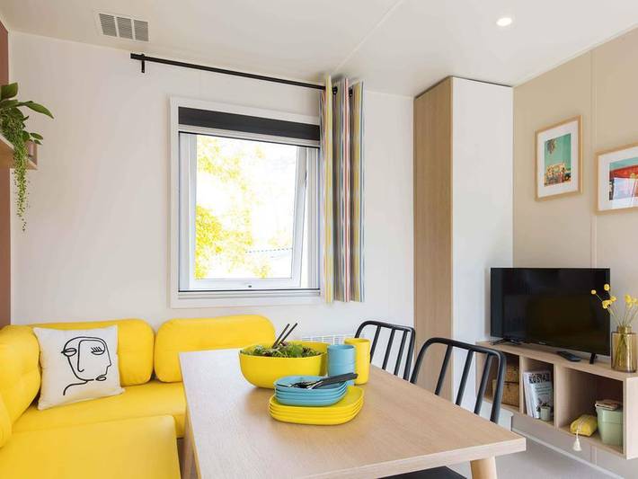 Camping Soleil D'or - Mobilheim 4 personen - Mobilheim Grand Confort Mercredi 2 Zimmer in Vendays-Montalivet, Lesparre-Médoc und Umgebung