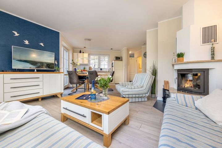 Ferienhaus mit Meerblick für 4 Personen, mit Garten und Sauna sowie Terrasse