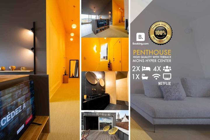 Appartement de vacances pour 4 personnes, avec Terrasse à Mons (Hennegau)