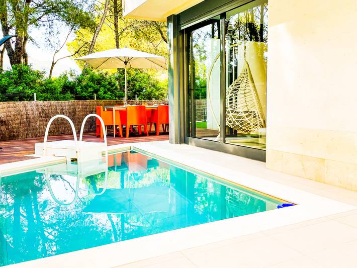 Ferienhaus am Strand für 6 Personen, mit Balkon und Garten in Alcúdia