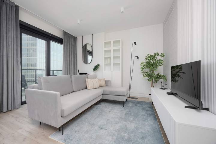 Studio für 2 Personen, mit Balkon/Terrasse, kinderfreundlich in Warschau