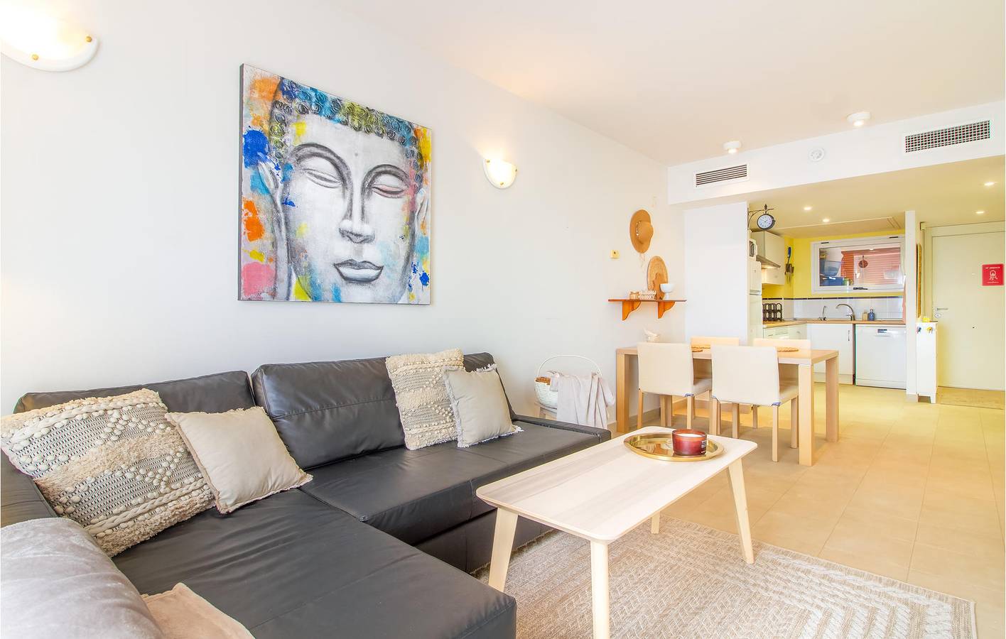 Geheel vakantieappartement, Appartement met zeezicht, zwembad en terras in Orihuela, Costa Blanca