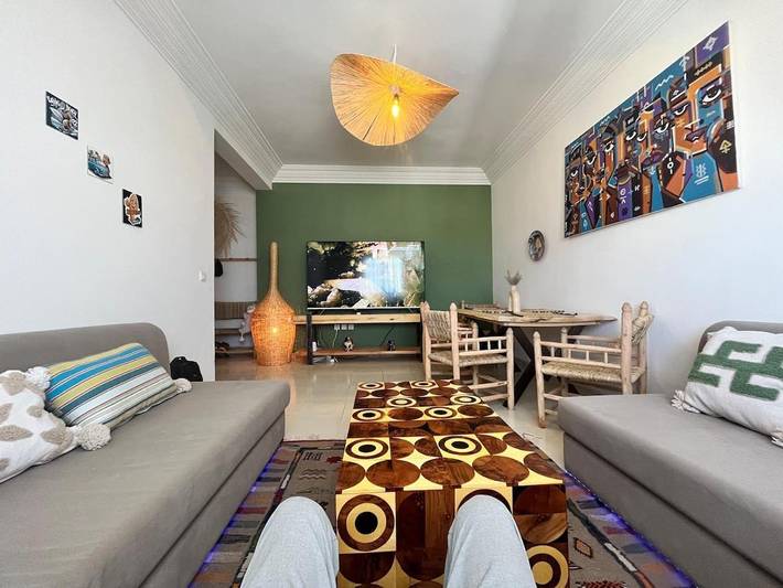 Appartement de vacances pour 4 personnes, avec terrasse ainsi que sauna et vue, animaux acceptés