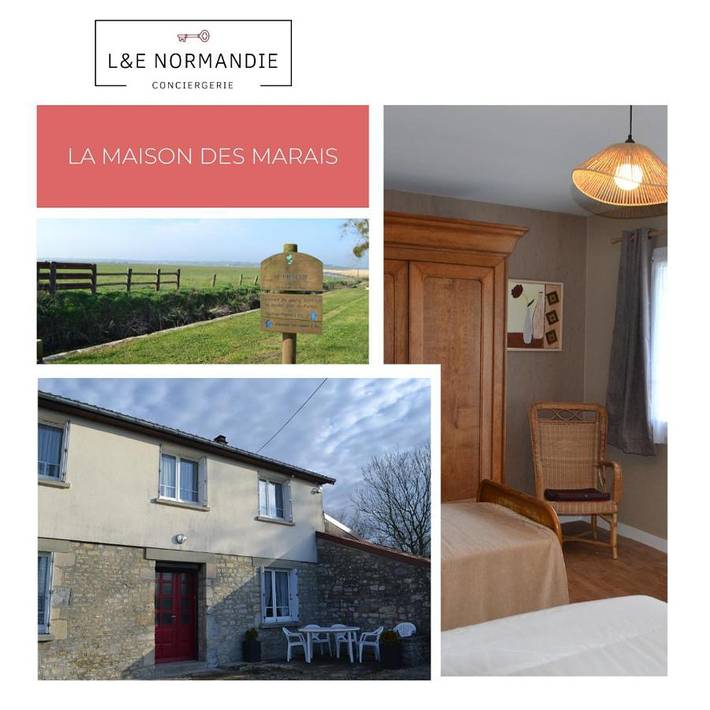 Location de vacances pour 6 personnes, avec jardin et vue, animaux acceptés à Carquebut