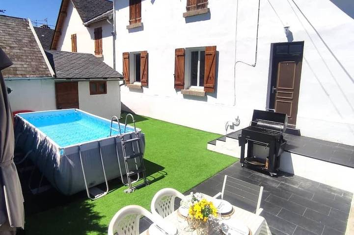 Maison de vacances pour 6 personnes, avec jardin ainsi que piscine et terrasse