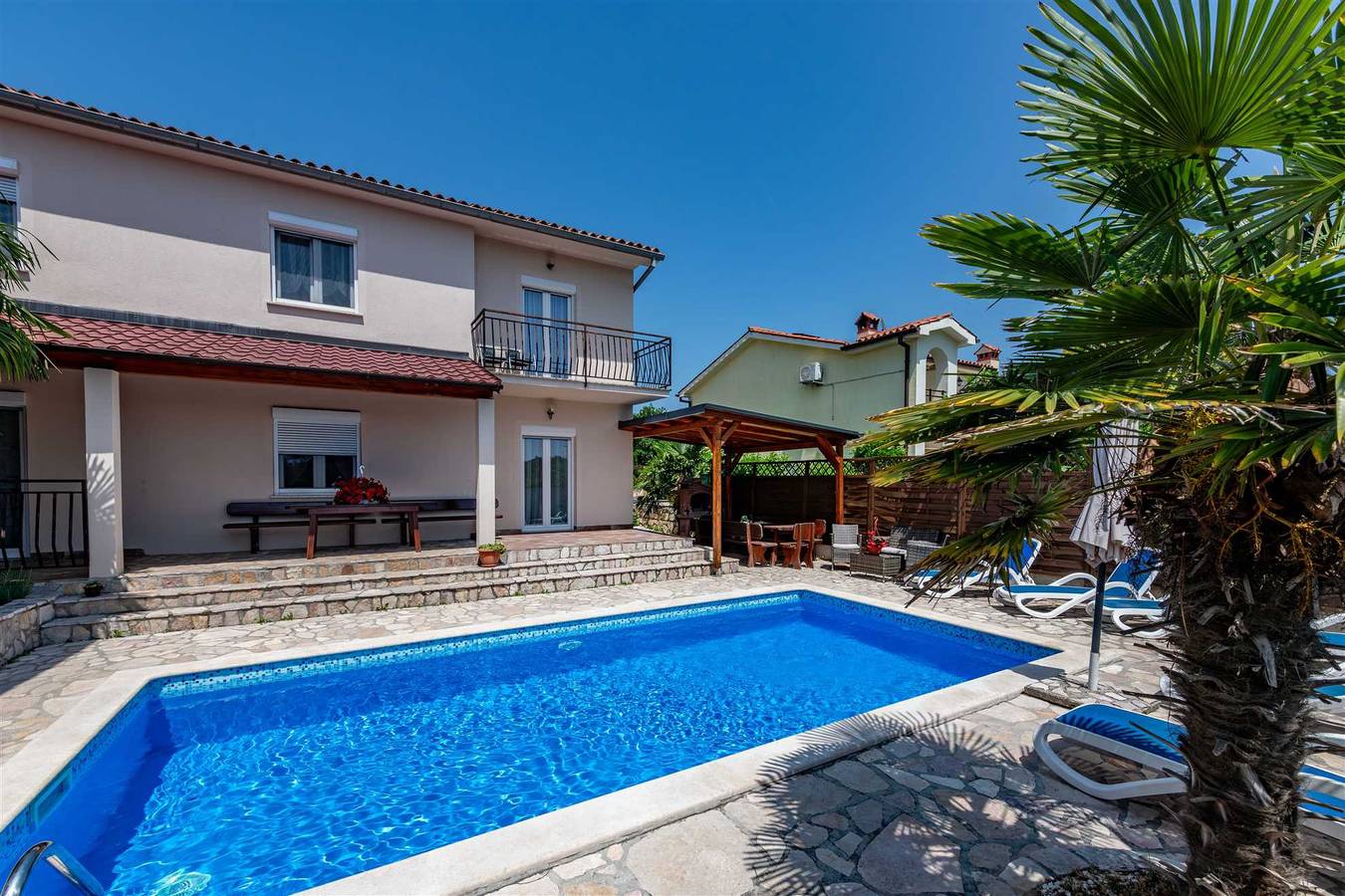 Villa Kiko in Vinez, Ostküste Istrien