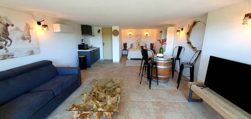 Appartement De Vacances pour 4 Personnes dans Saint-Laurent-d'Aigouze, Région de Nîmes, Photo 2