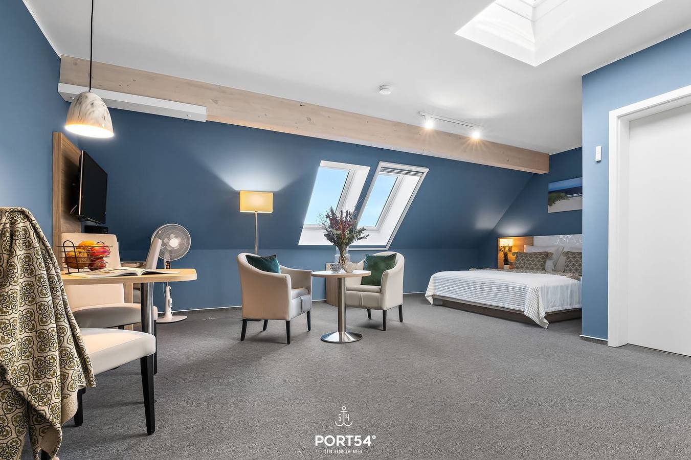 Ganze Wohnung, Bude 6 direkt am Deich in Dagebüll für 2 Personen mit Wasserblick in Dagebüll, Nordseeküste